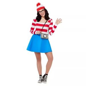 Adult Wenda Dress - Where's Waldo Small